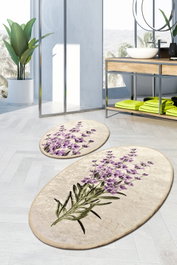 Mijölnir Juego de alfombrillas de baño Lavender Djt (2 piezas)